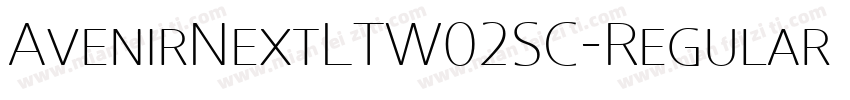 AvenirNextLTW02SC-Regular Regular字体转换